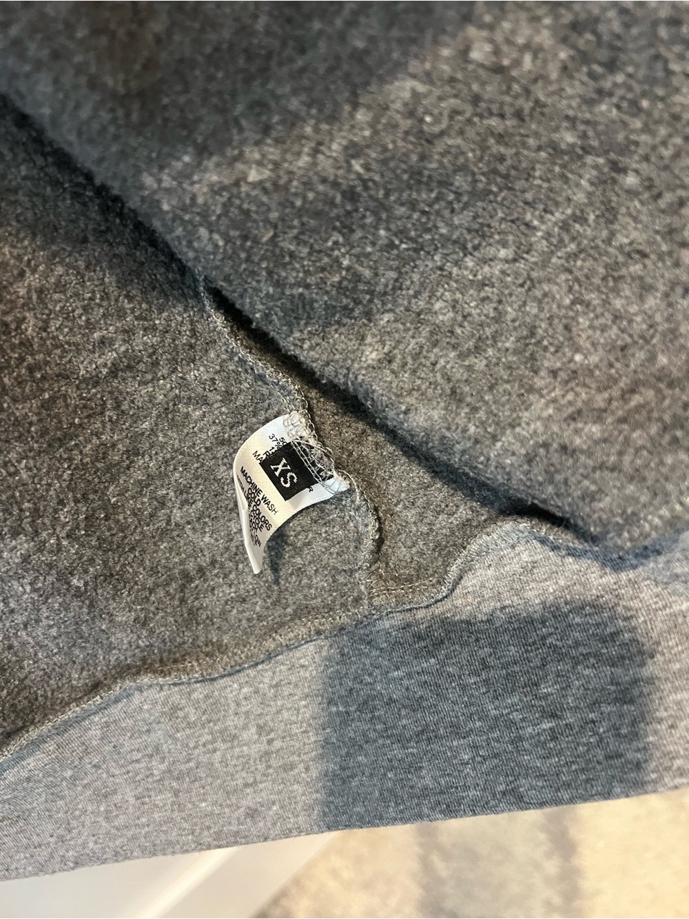 Aviator Nation Gray Hooded Zip-Up Sweatshirt with Pink Stripe Detail XS - Picture 4 of 4
